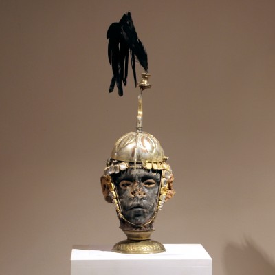 black-face+eyes+gold-helmet-warrior-kriegerisch-55x15x17--180