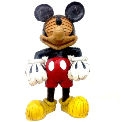 Mickey is cool 60 x 110 x 40 cm Cartón, pintura acrílica y barniz acrílico 2017 3.500€